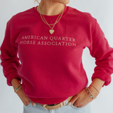 AQHA Crewneck Sweatshirt - Pink
