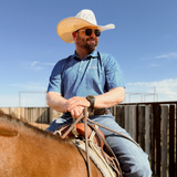 AQHA Men's Polo - Navy