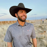 AQHA Men's Polo - Dark Gray