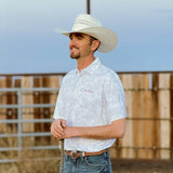 AQHA Men's Polo - White Camo