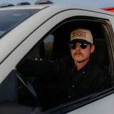 AQHA Stars & Bars Cap - Khaki & Navy