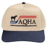 AQHA Stars & Bars Cap - Khaki & Navy