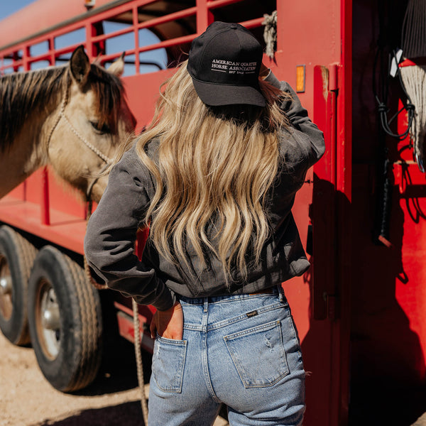 AQHA Embroidered Retro Snapback Cap