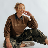 AQHA Crewneck Sweatshirt - Brown