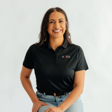 AQHA Women's Polo - Black